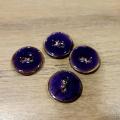 20 mm bouton violet nacre